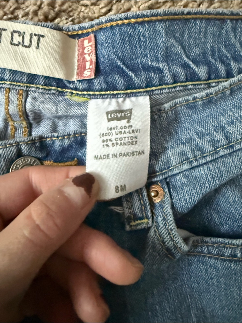 ❄️ Levi’s 515 • Classic Light Blue Bootcut Jeans • Women’s 8 M - Picture 10 of 16